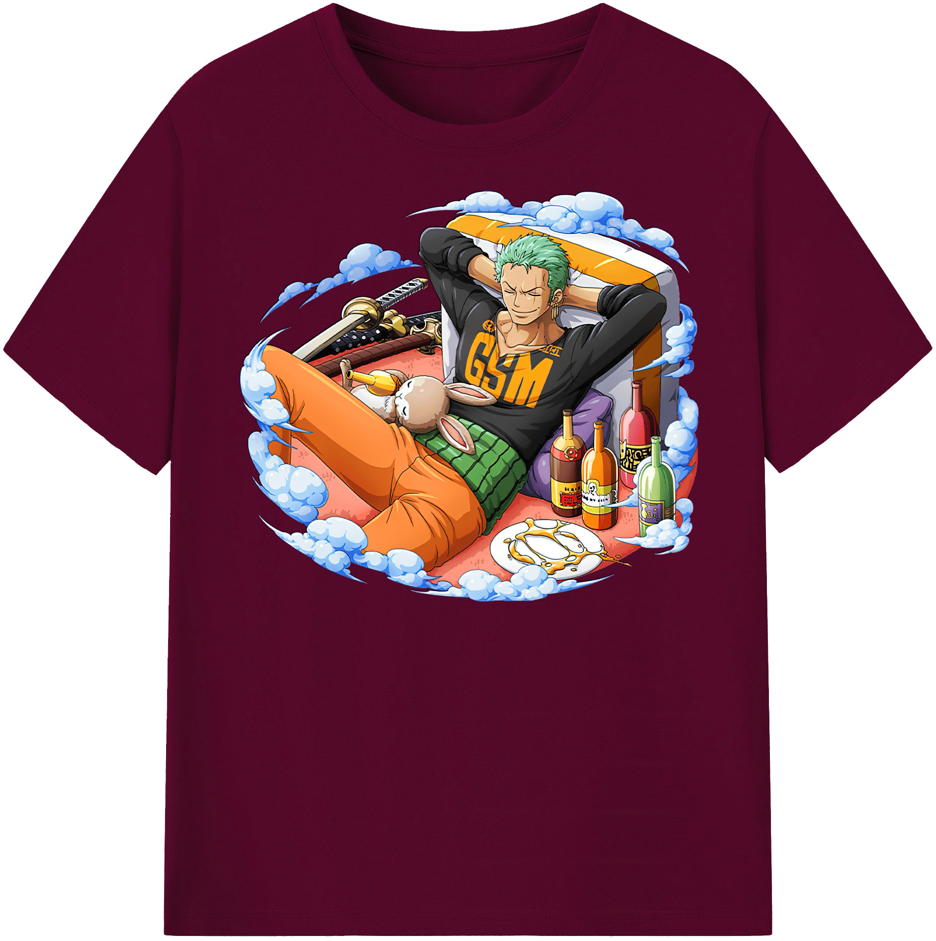 ワンピース ロロノア・ゾロ ONE PIECE Roronoa Zoro レディースカジュアルプリントTシャツ（綿100％）
